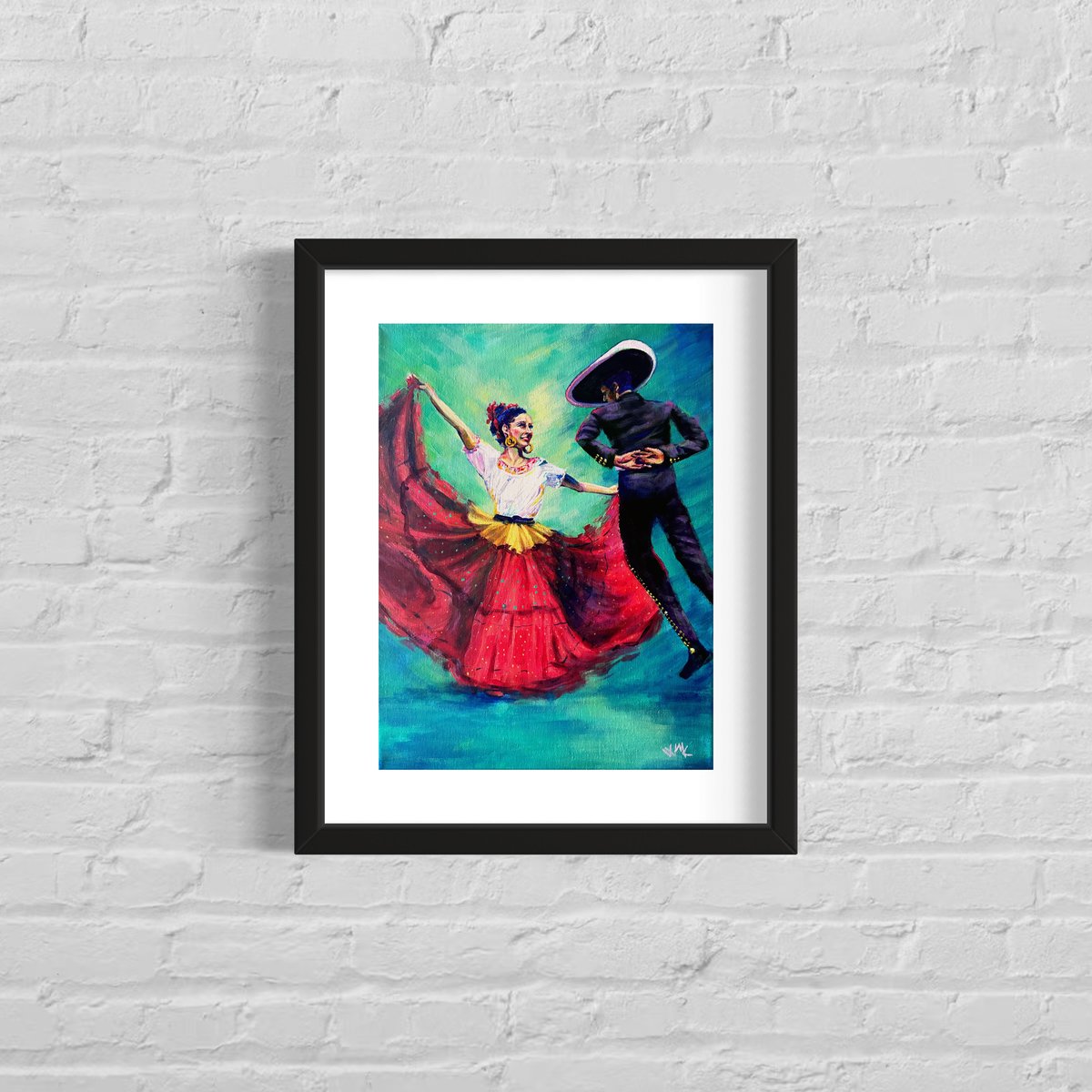 Danzantes Folklóricos Mexicanos - the couple | Art Print | two